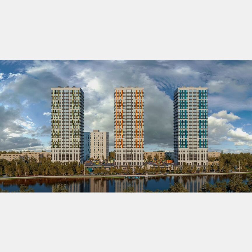 2-к. квартира, 66,6 м², 19/23 эт.