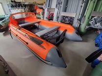 Лодка Reef Тритон 420 Fi нд; оранжево-серая