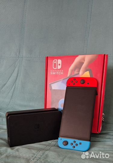 Nintendo switch oled шитая с играми