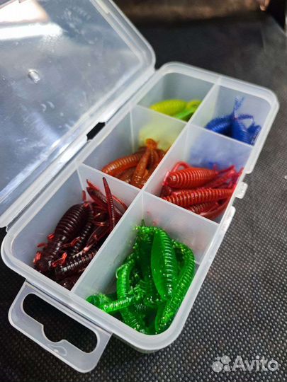 Набор силиконовых приманок JigTrail Mix 12x6