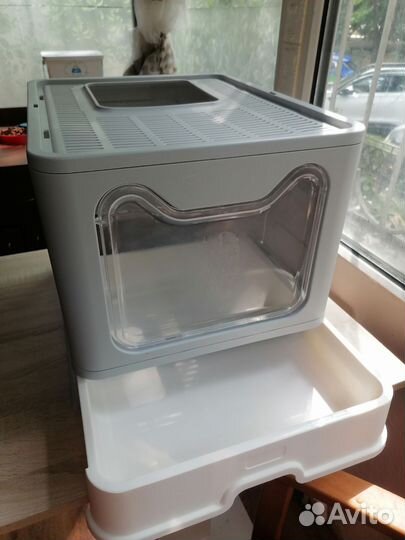 Закрытый лоток домик для кошки