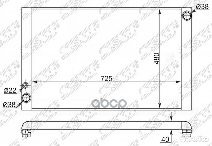 Радиатор Audi A8 02-10 AD0008 Sat