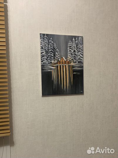 Картина акрилом на холсте