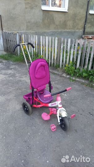 Детский велосипед с ручкой бу