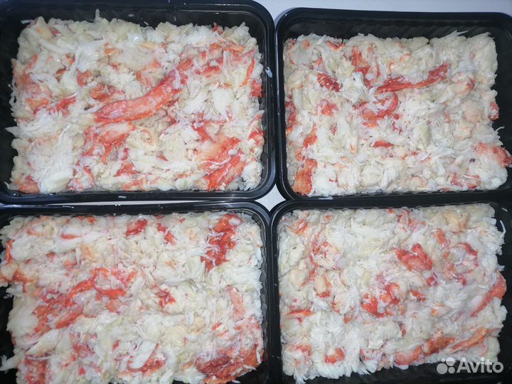 Мясо камчатского краба салатное