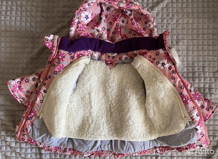 Зимний костюм для девочки 80 86