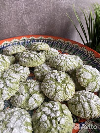 Мятное печенье с трещинками