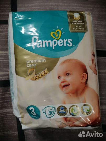 Подгузники трусики pampers premium 3