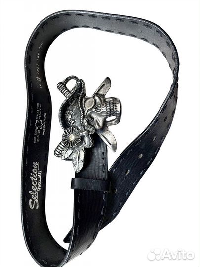 Vanzetti Эпотажный ремень кожа бронь редкий