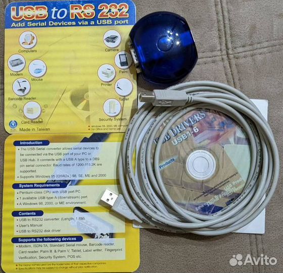 Конвертер USB to RS232