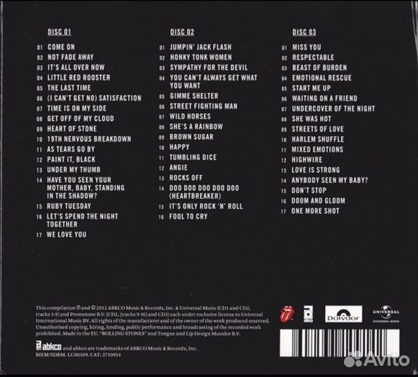 Cd компакт диски Rolling Stones