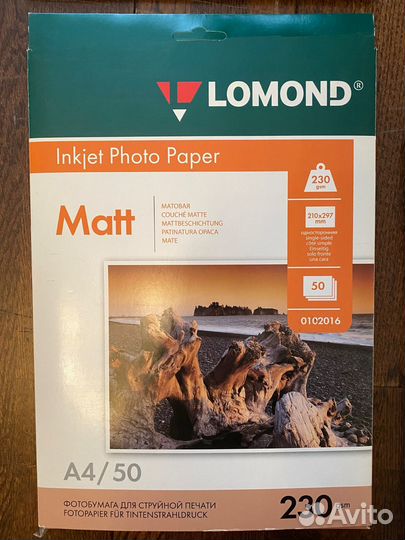 Разная фотобумага Lomond A4