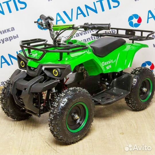 Детский квадроцикл ATV Classic E 800W New зеленый