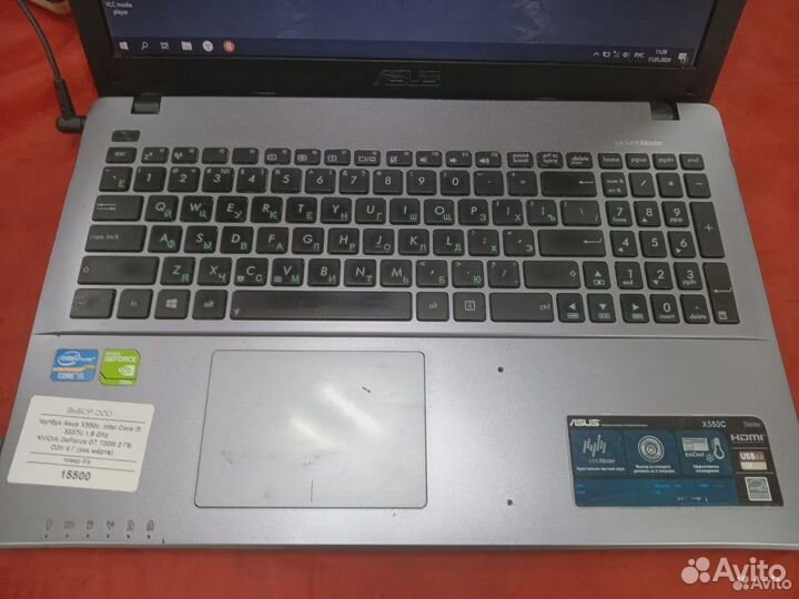 Ноутбук Asus X550c core i5/6GB/500HDD/Nvidia2GB