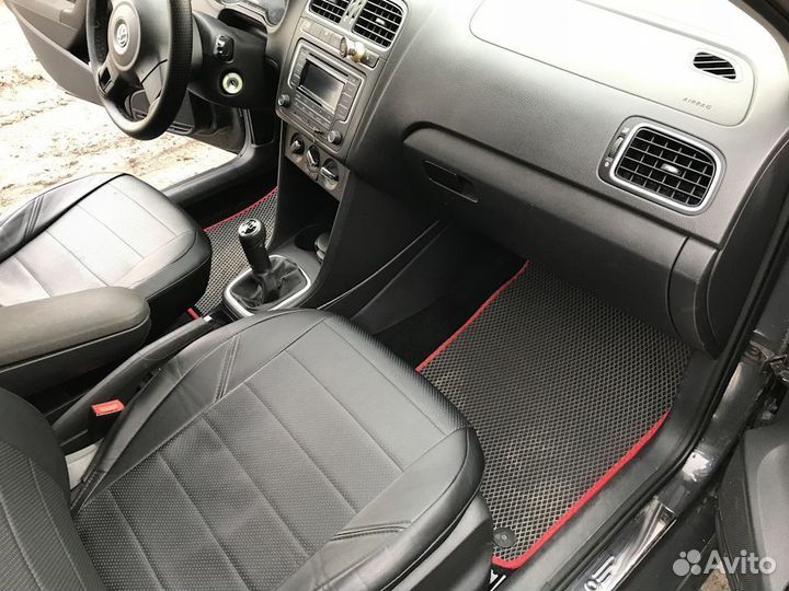 Эва автоковрики 3D с бортиками Hanteng