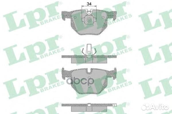 Колодки тормозные дисковые 05P1472 Lpr