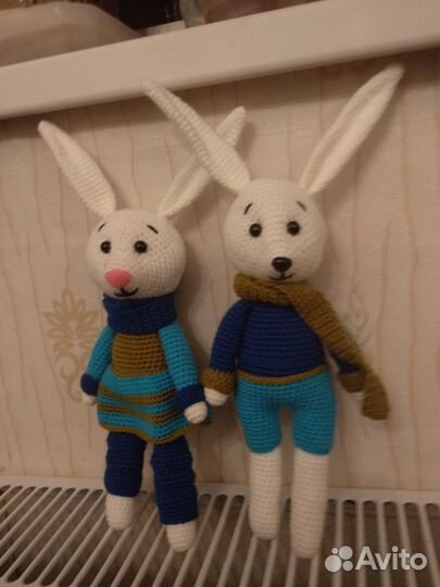 Амигуруми игрушка Семья зайцев