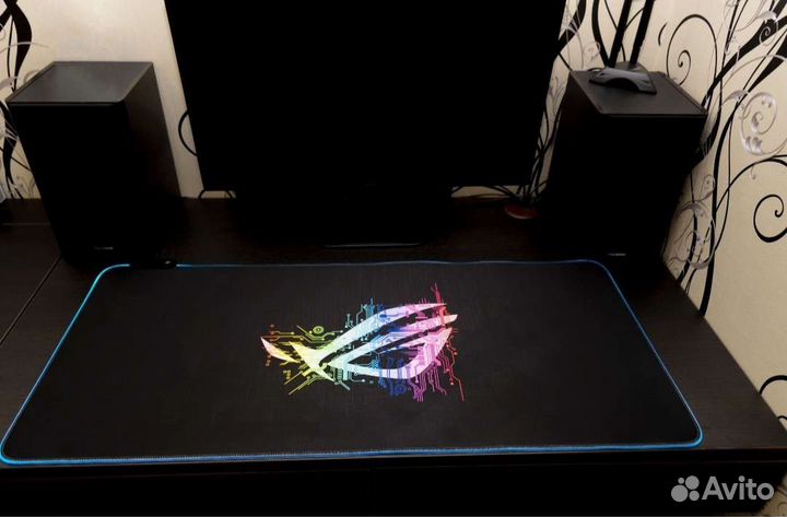 Коврик для клавиатуры и мыши с подсветкой большой