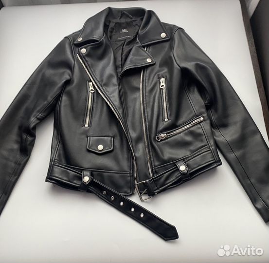 Кожаная куртка косуха 42
