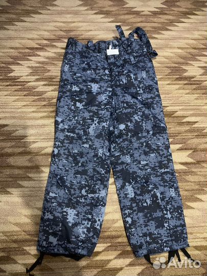 Теплые штаны фсин на лямках
