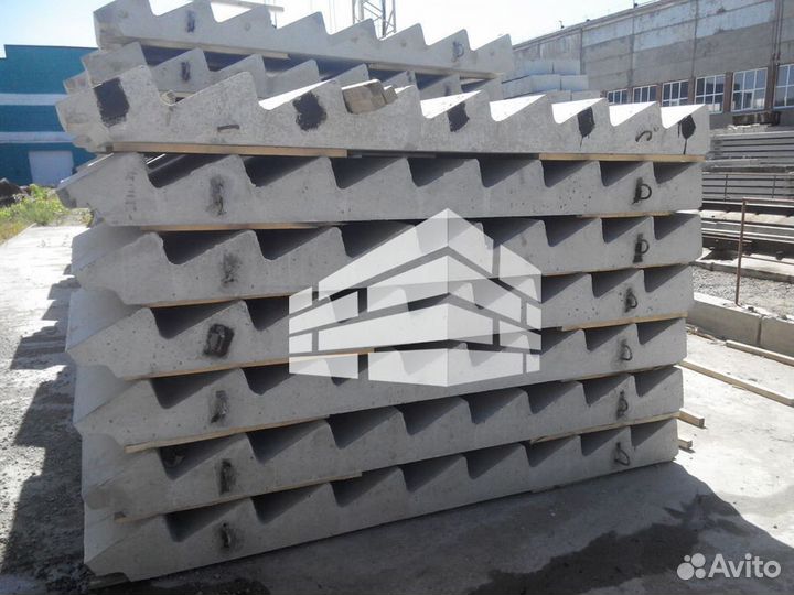 Плита перекрытия пустотная пк 46.12-8т new жби