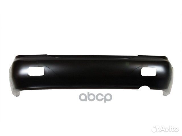 Бампер задн матов черн с отв под птф mitsubishi