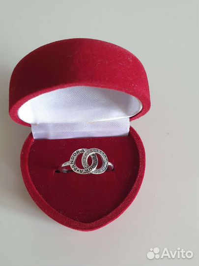 Кольцо серебряное пандора