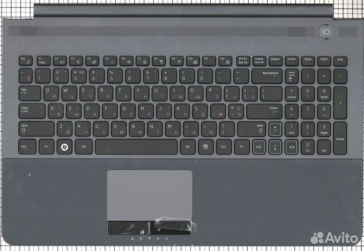 Клавиатура для ноутбука samsung RC520 топ-панель с