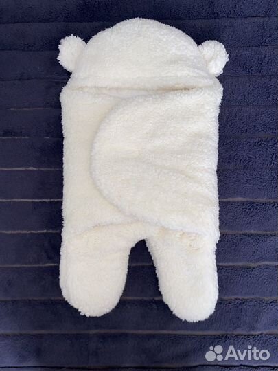 Плюшевый конверт-одеяло (спальный мешок)