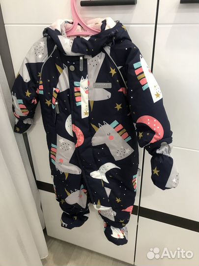 Зимний комбинезон для девочки 68-74