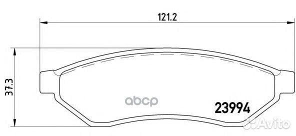 Колодки тормозные P10008 Brembo