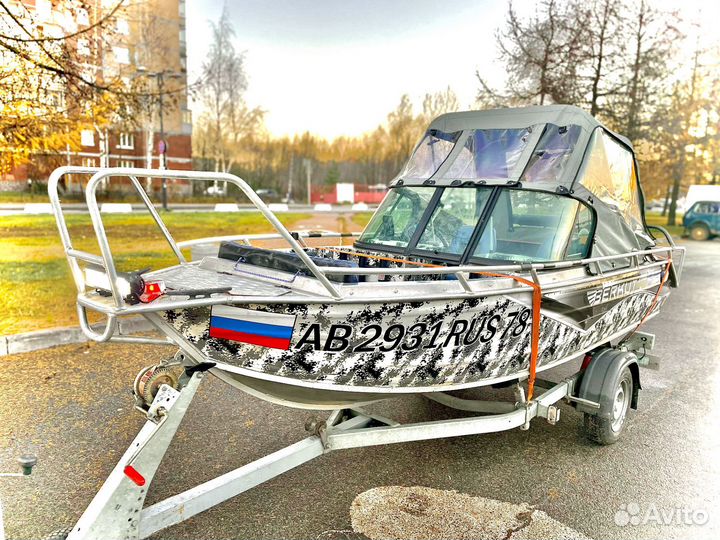 Катер Berkut s-twin consol и Honda 50