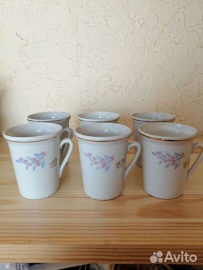 Набор советский кофейных чашек. Лот 2