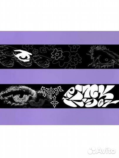 Шарф черный