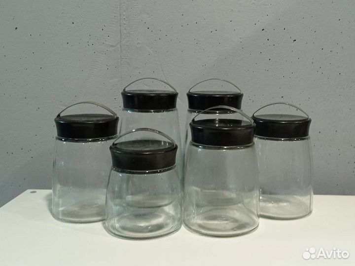 Банки контейнеры для сыпучих продуктов стекло