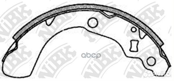 Колодки тормозные барабанные задние NiBK FN5528