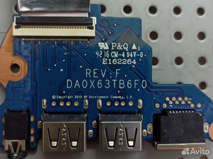 HP g3 плата USB