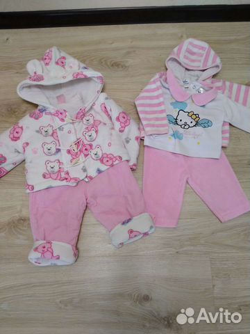 Пакет вещей для девочки до 6 месяце