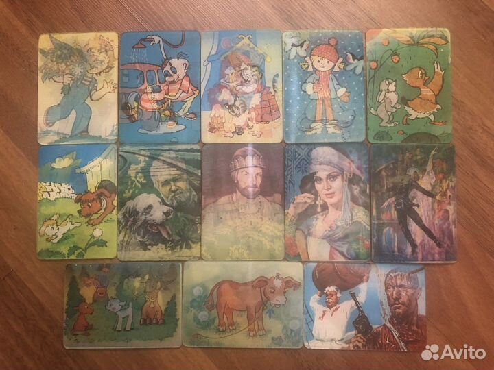 Переливные календарики СССР