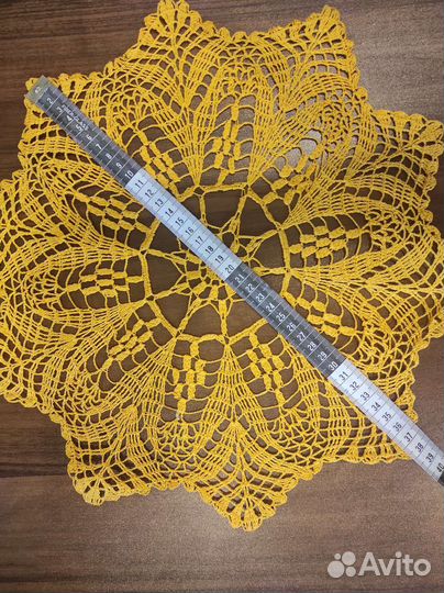 Салфетка вязаная крючком, ручная работа