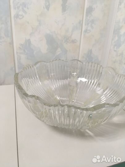 Салатница хрустальная