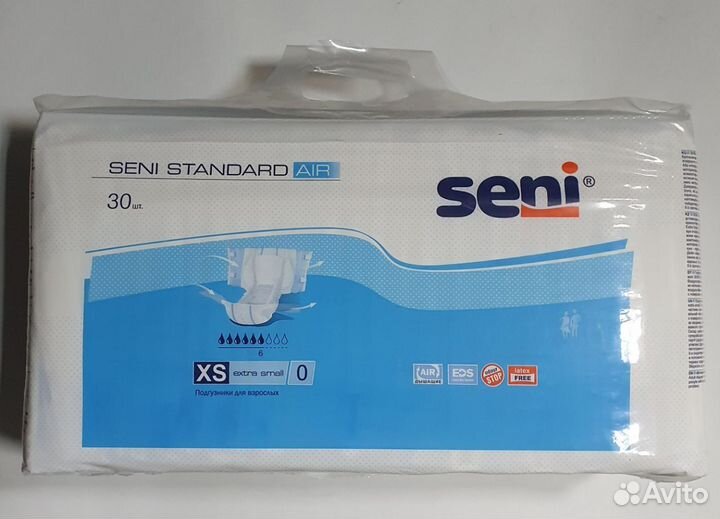 Подгузники для взрослых Seni Standard Air, 30 шт