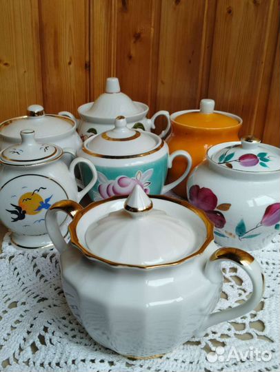 Сахарницы из фарфора СССР