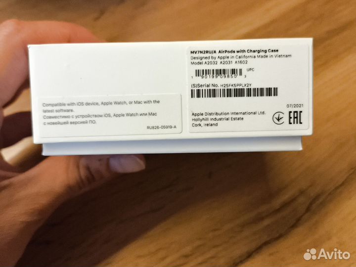 AirPods (2-го поколения)оригинал