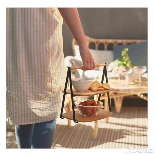 Этажерка для закусок десертов поднос блюдо Икеа