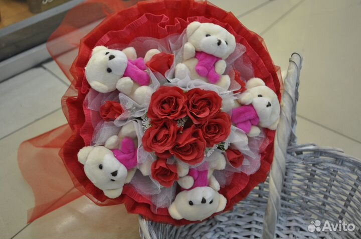 Букет из мягких игрушек
