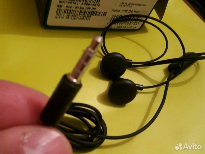 Новые наушники-Нокия кнопочные