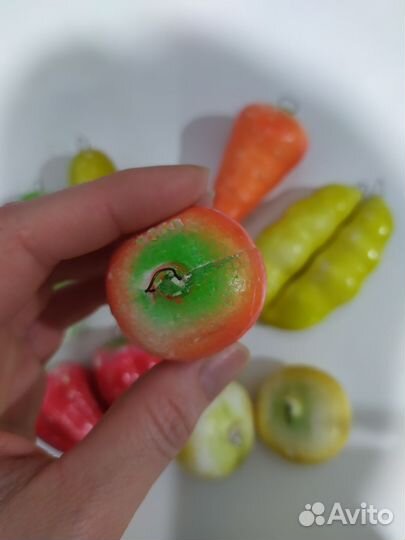 Елочные игрушки СССР овощи одним лотом