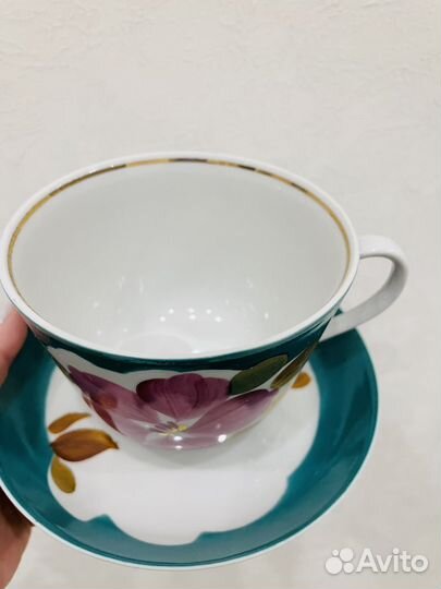 Чашка с блюдцем СССР дулево