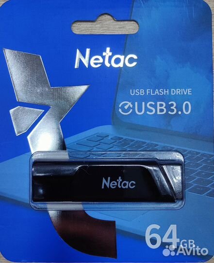 Флешка с защитой от записи Netac 64 Gb USB 3.0